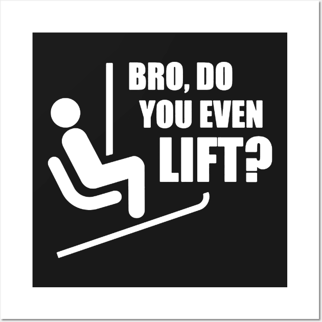 Bro Do You Even Lift Wall Art by Zidnareo